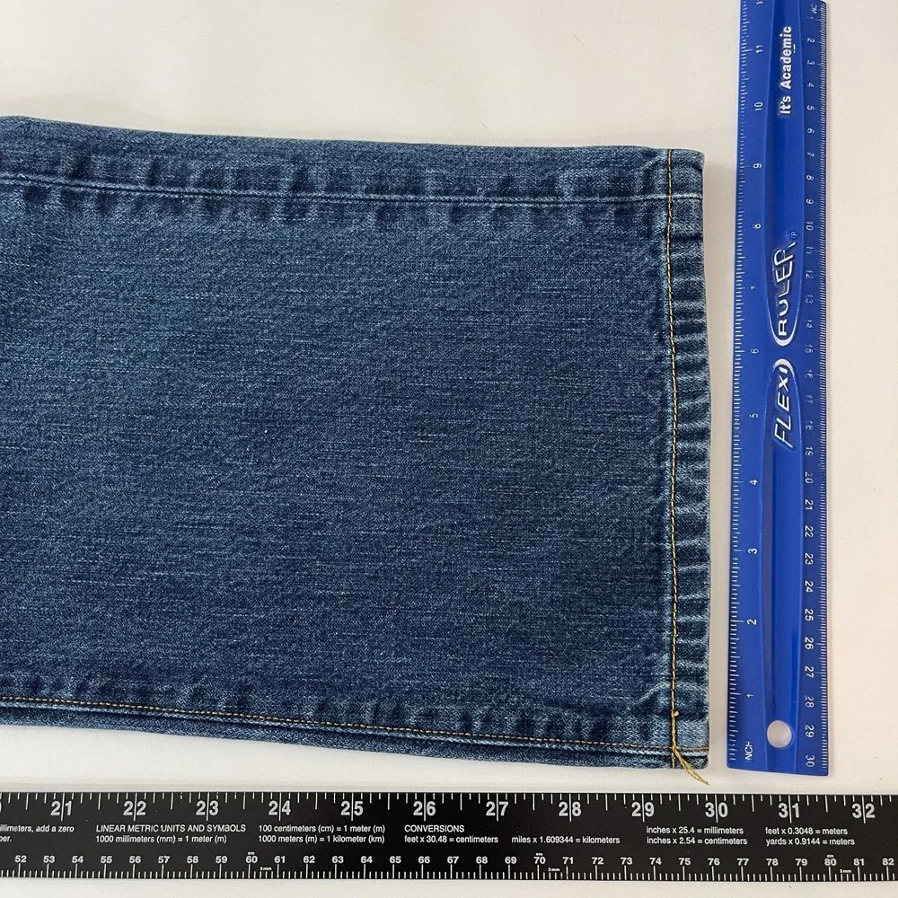 VTG True Religion Bobby Jeans Mens 36 Blue Baggy Dark Wash USA Made Grunge Y2K